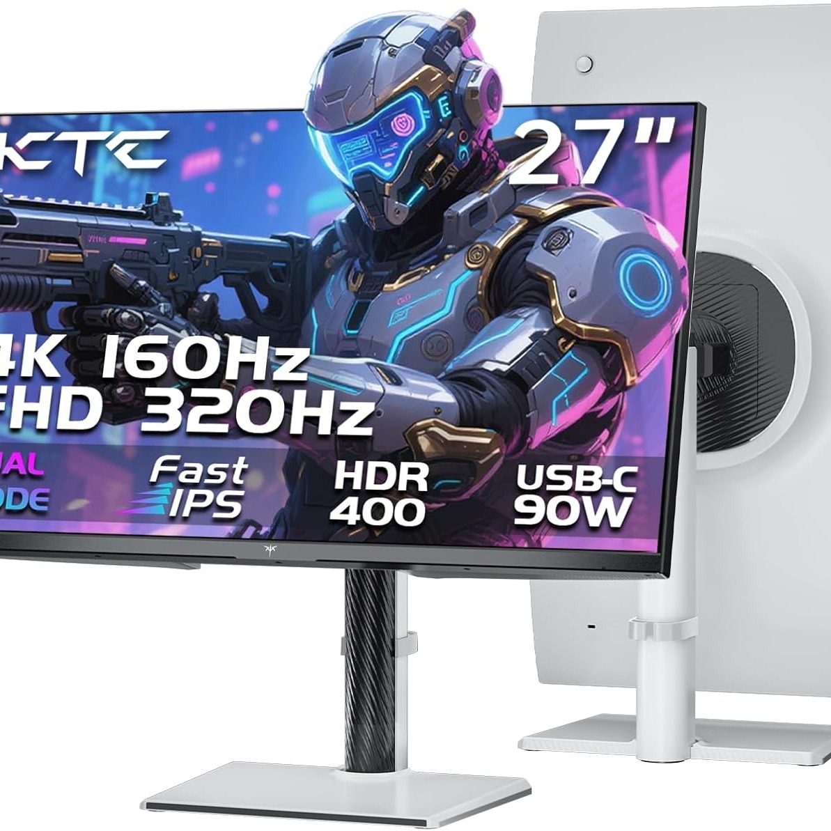 KTC 27 Inch 4K Gaming Monitor, Dual Mode UHD 160Hz & FHD 300Hz, Fast ...
